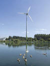 Ford Dagenham lake wind turbine