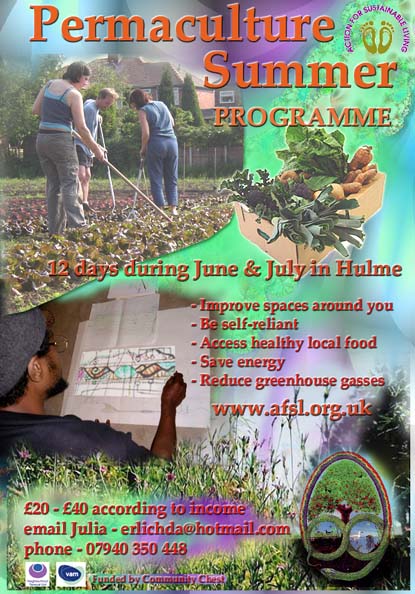 Permaculture summer programme poster